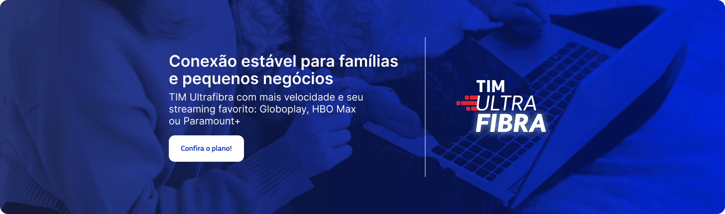 Conexão estável para famílias e pequenos negócios. TIM Ultrafibra 700 Mega: videochamadas, streaming e até 50 dispositivos conectados.